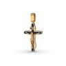 Хрест з комбінованого золота, з емаллю 138261300