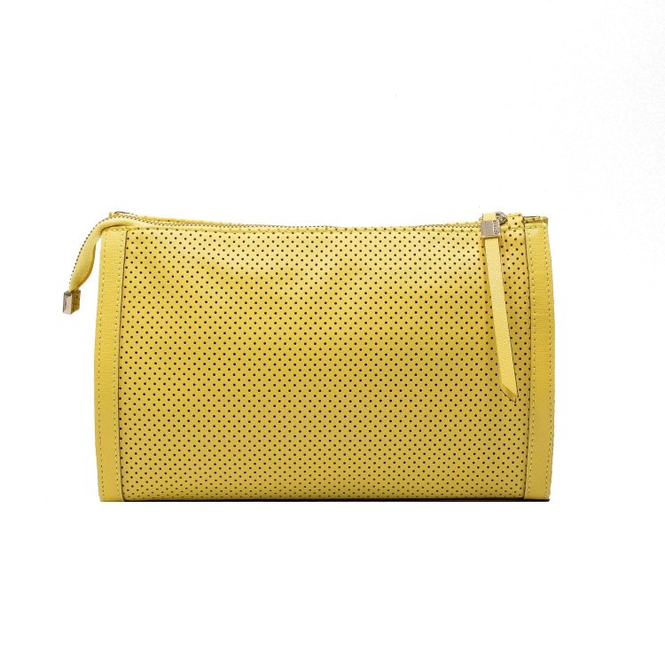 Жіноча Італійська сумка Ripani з натуральної шкіри жовтого кольору.