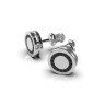 Серьги из белого золота с бриллиантами 334461122