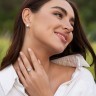 Серьги из белого золота с бриллиантами 334461122