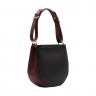 Женская сумка из натуральной гладкой кожи черного цвета Facebag