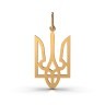 Підвіска «Тризуб» з червоного золота 124912400