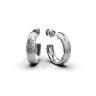 Серьги «Вышиванки» из белого золота 338661100
