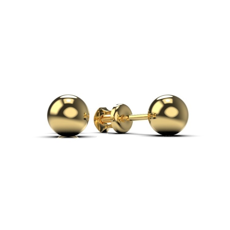 Серьги «Шарики» из желтого золота 337971600