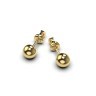 Серьги «Шарики» из желтого золота 337971600