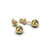 Серьги «Шарики» из желтого золота 337971600