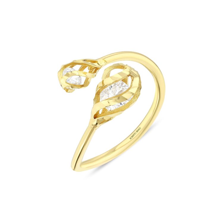 Кольцо Roberto Bravo Bigo с фианитами