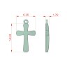 Хрестик з білого золота 110901100 Хрестик з білого золота 110901100