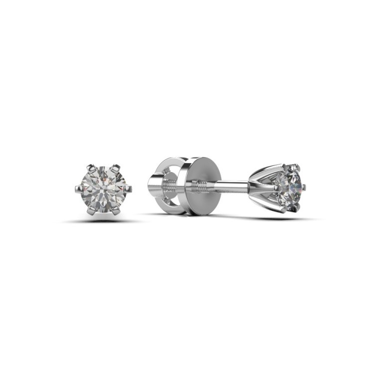 Серьги из белого золота с бриллиантами 331581121
