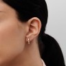 Сережки з червоного золота, з діамантами 312452421