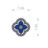 Серьги из белого золота с бриллиантами 334281121