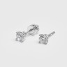Серьги из белого золота с бриллиантами 329591121