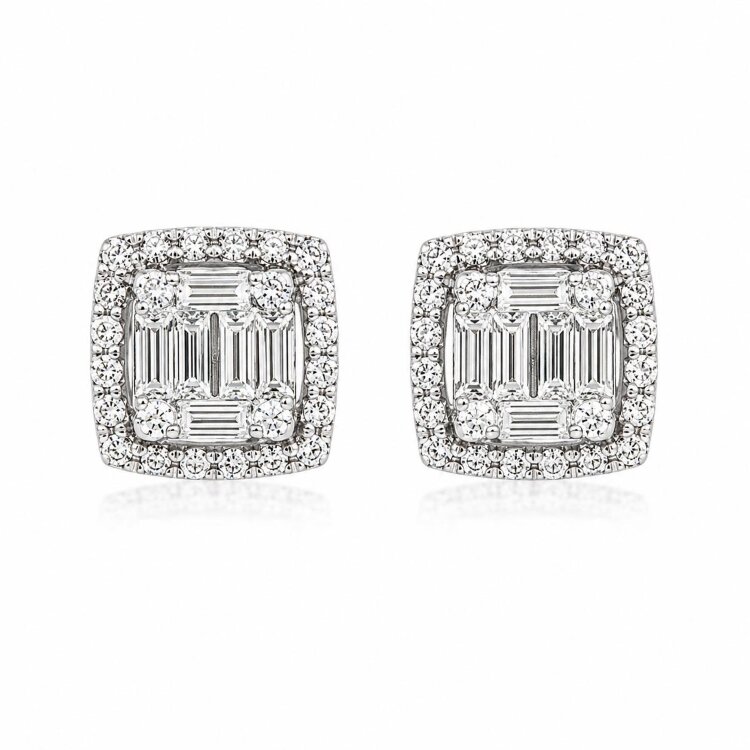 Сережки Diamond Love з діамантами HP21158