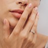 Кольцо из белого золота с бриллиантом 220001121.