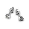 Серьги из белого золота с бриллиантами 331521121