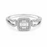 Каблучка Diamond Love з діамантами HP21156