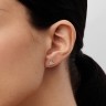 Сережки з білого золота, з діамантами 322531121