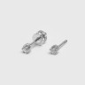 Серьги из белого золота с бриллиантами 331671121