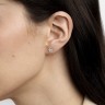 Серьги из желтого золота с бриллиантами 322913121