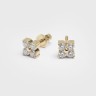 Серьги из желтого золота с бриллиантами 322913121
