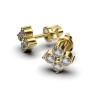 Серьги из желтого золота с бриллиантами 322913121