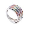 Каблучка Rainbow з фіанітами DM4132-7CR