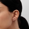 Серьги "Луны" из красного золота с бриллиантами 36762421
