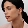 Серьги "Луны" из красного золота с бриллиантами 36762421