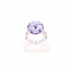 Женское кольцо из стали с кристаллами лавандового цвета  Jablonec