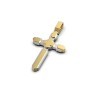 Крестик з комбінованого золота 123262400