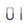 Серьги из желтого золота с черными бриллиантами 340041622