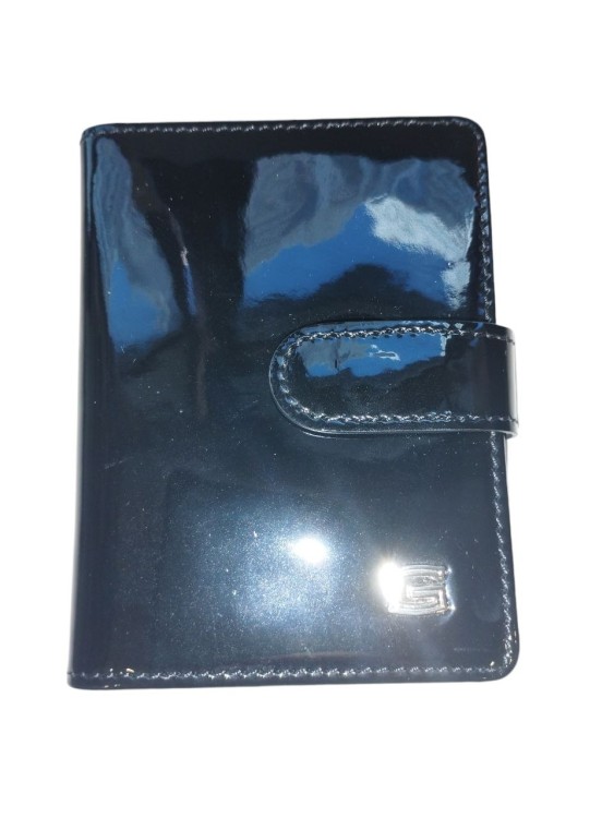 Візитниця шкіряна Facebag чорного кольору 7007-GVL-03