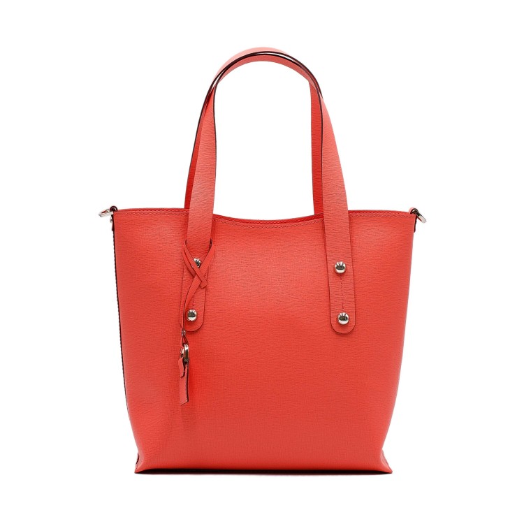 Женская сумка из натуральной гладкой кожи розового цвета Facebag
