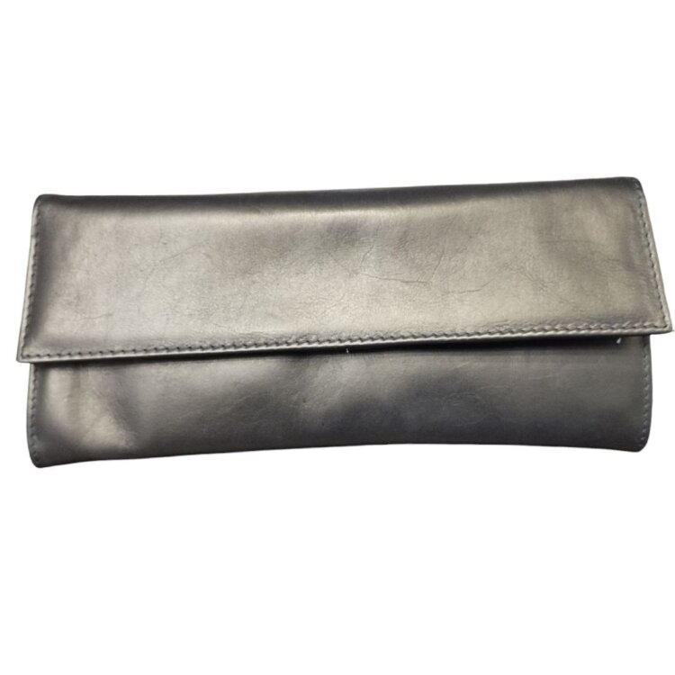 Шкіряний клатч синього кольору Facebag 6022-BM