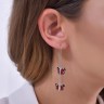 Сережки Roberto Bravo Monarch Butterfly з фіанітами та емаллю