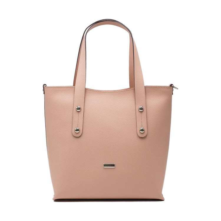 Женская сумка Facebag из натуральной кожи, цвет - пудра 