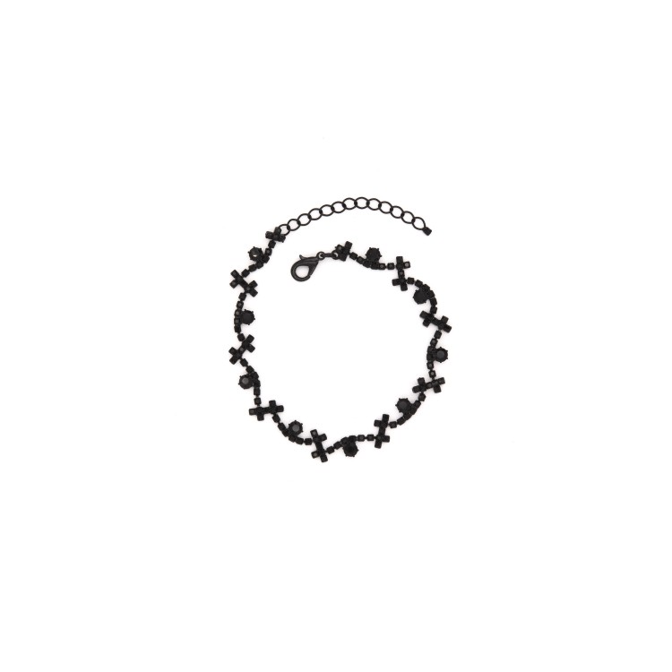 Жіночий браслет із кристалами чорного кольору Jablonec