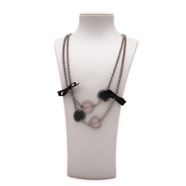 Жіночі намисто зі сталі з кольоровими намистинами Jablonec