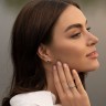 Серьги из белого золота с бриллиантами 336191122
