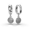 Серьги из белого золота с бриллиантами 318461121