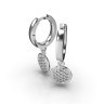 Серьги из белого золота с бриллиантами 318461121