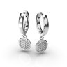 Серьги из белого золота с бриллиантами 318461121