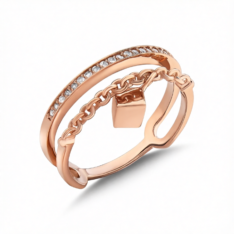 Каблучка Qube із сапфірами QCR000025-00 Каблучка Qube із сапфірами QCR000025-00