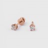 Серьги из красного золота с бриллиантами 35582421
