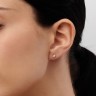 Серьги из красного золота с бриллиантами 35582421