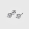 Серьги из белого золота с бриллиантами 331431121