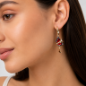 Сережки Monarch Butterfly з емаллю та діамантами MBXE0025-00