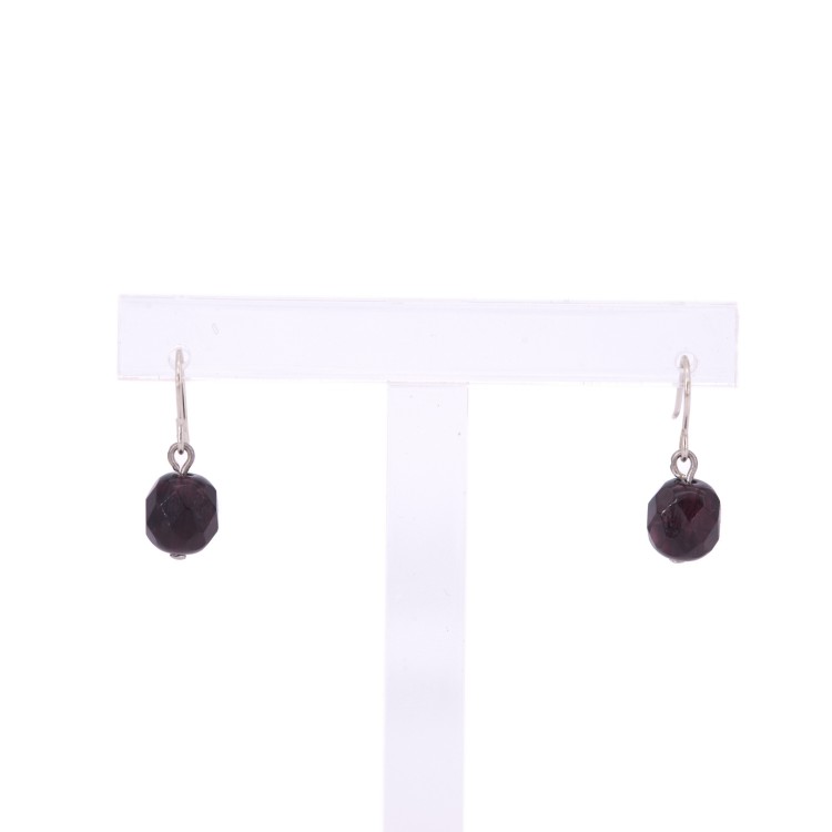 Жіночі сережки круглої форми із кристалами чорного кольору Jablonec
