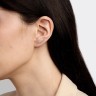 Серьги-кафы из белого золота с бриллиантами 333321121