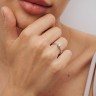 Каблучка з білого золота, з діамантом 24361121